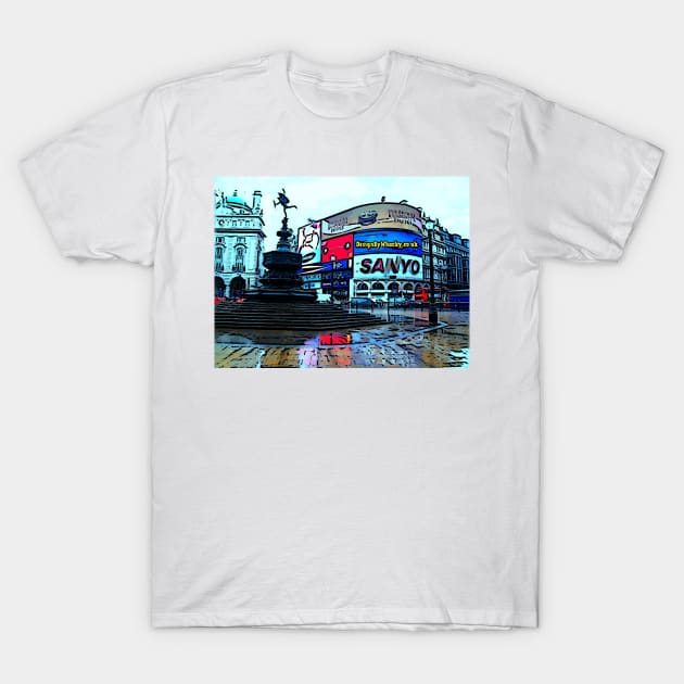 Picadilly Circus T-Shirt by bywhacky